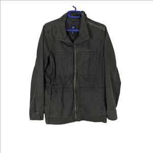 Gap Olive Green Utility Jacket Size Large Women's